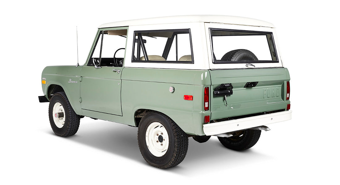 Classic Ford Bronco rear driver-side view