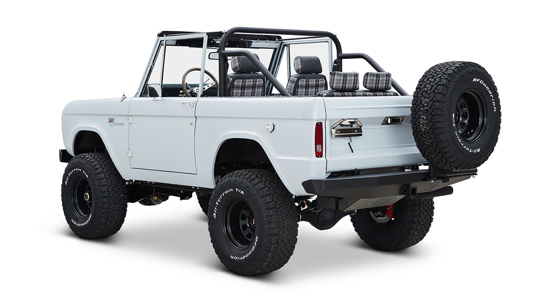 Classic Ford Bronco rear driver-side view
