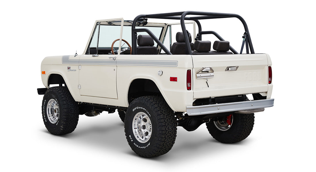 Classic Ford Bronco rear driver-side view