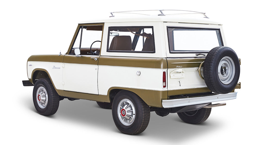 Classic Ford Bronco rear driver-side view