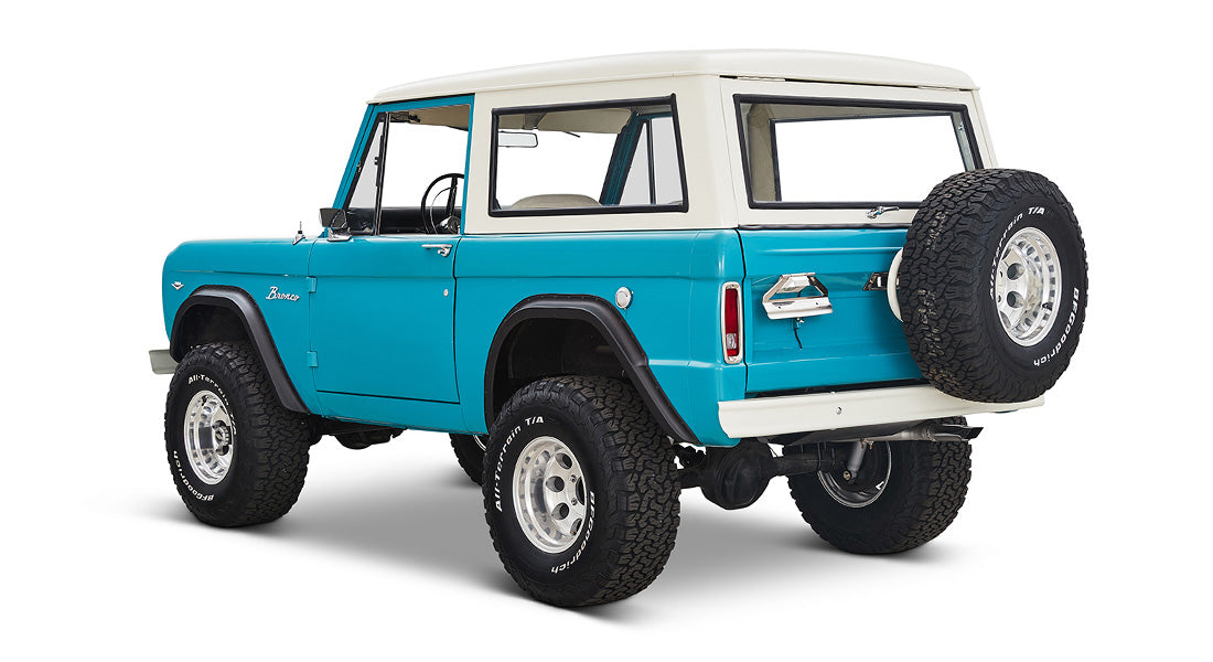 Classic Ford Bronco rear driver-side view