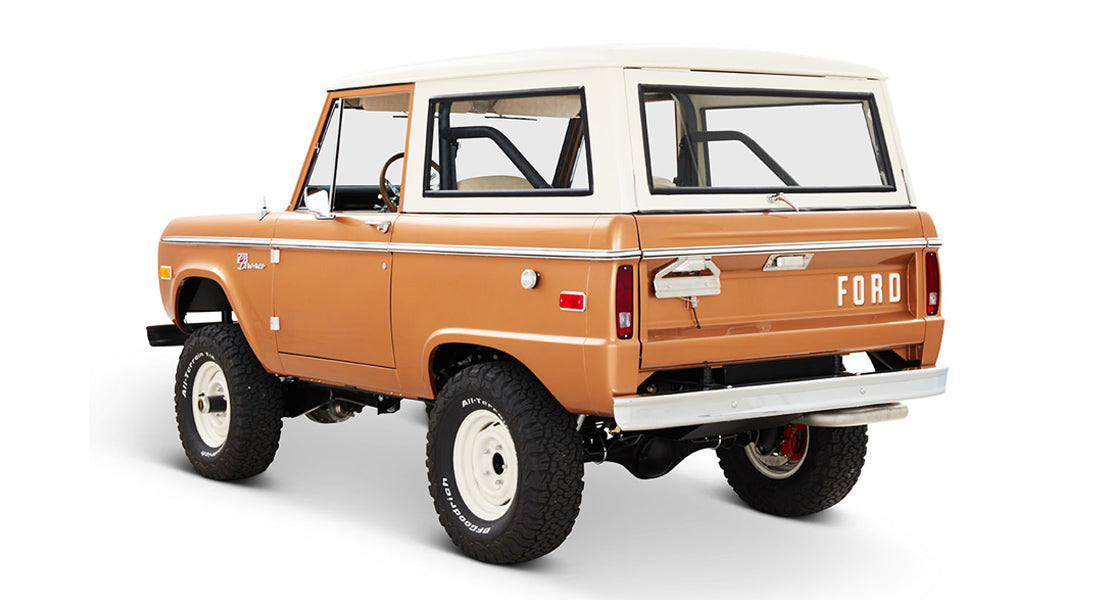 Classic Ford Bronco rear driver-side view