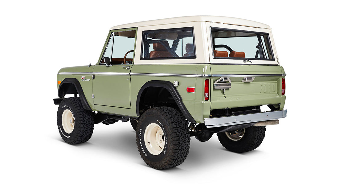 Classic Ford Bronco rear driver-side view