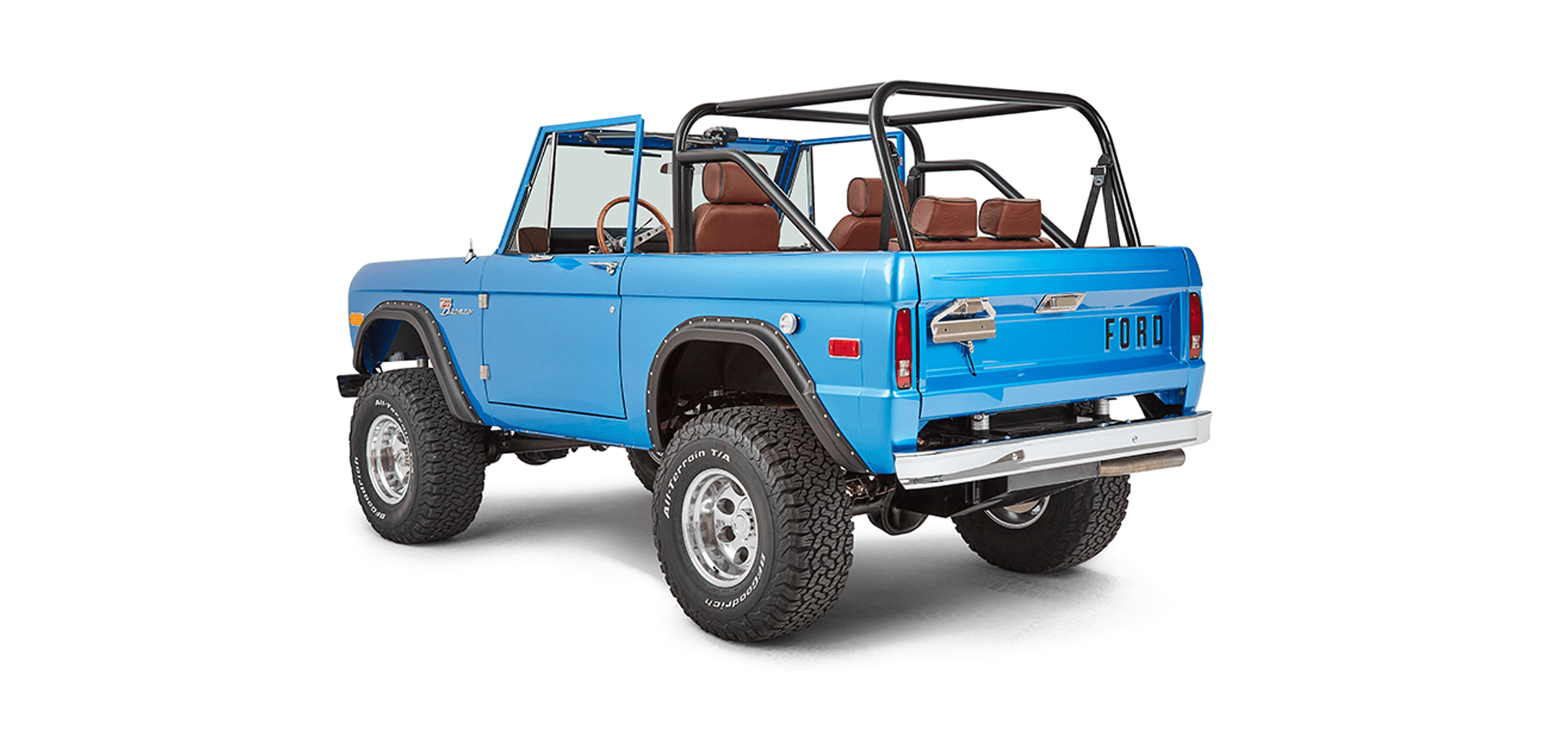 Classic Ford Bronco rear driver-side view