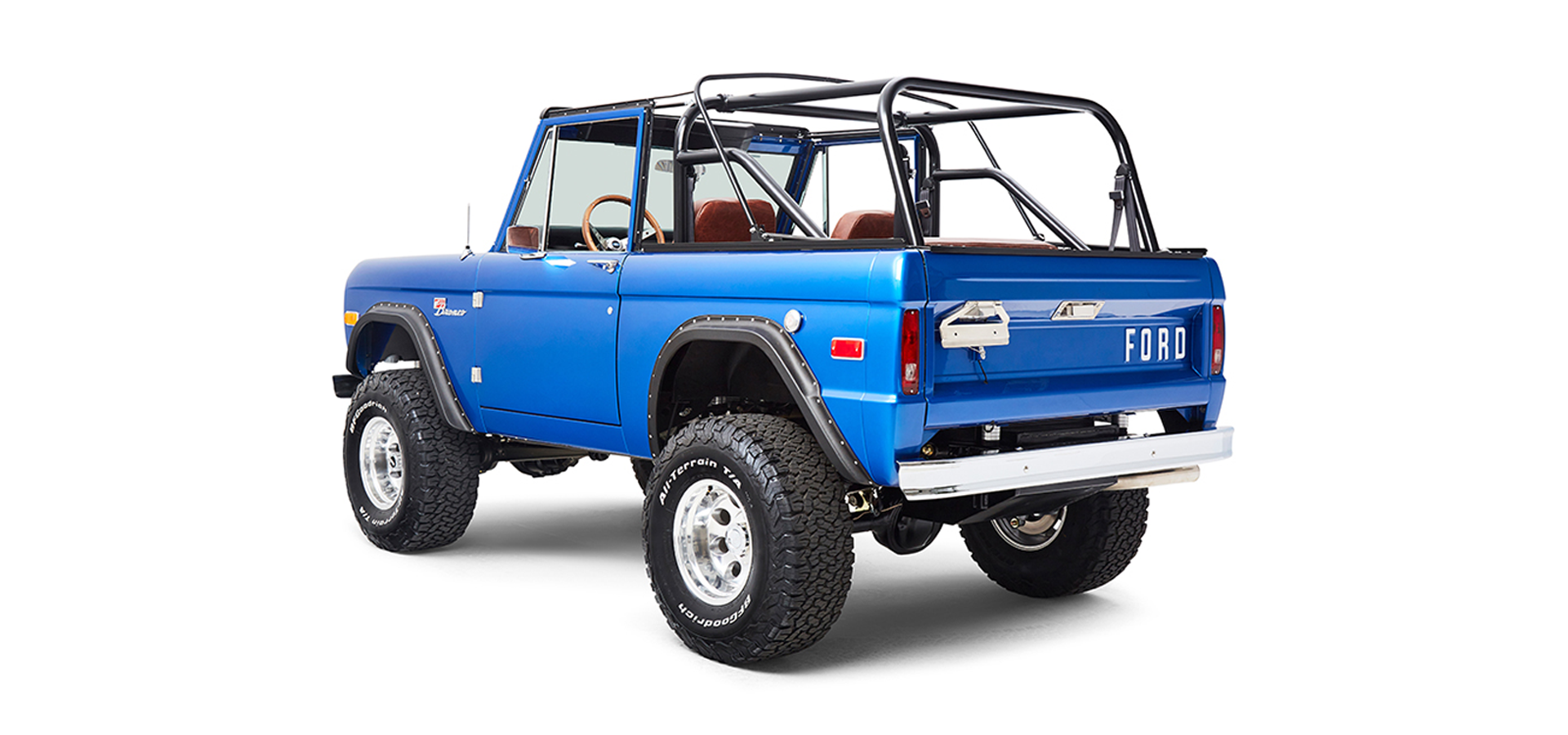 Classic Ford Bronco rear driver-side view