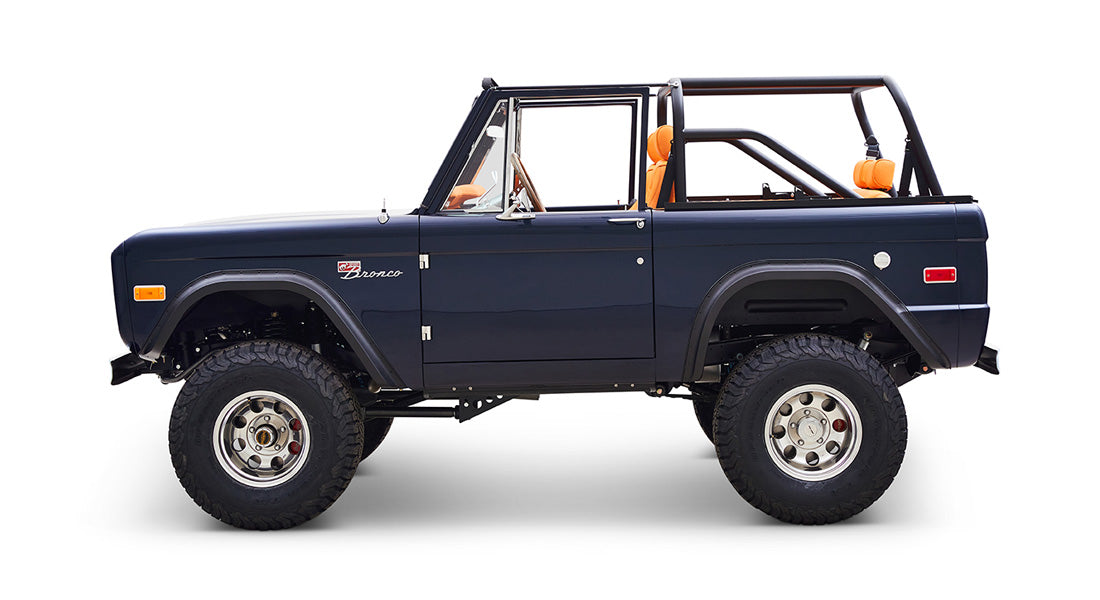 1974 Classic Ford Broncos Coyote Series Alys Beach with Orange Interior and black soft top