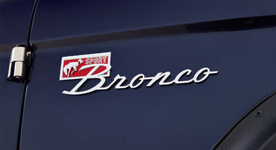 1974 Classic Ford Broncos Coyote Series Alys Beach with Orange Interior and black soft top