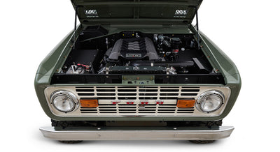 Classic Ford Bronco engine bay