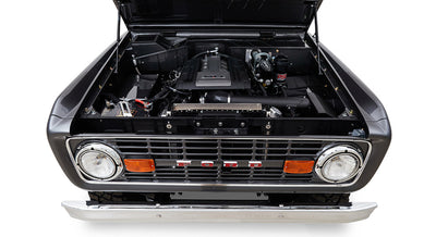 Classic Ford Bronco engine bay