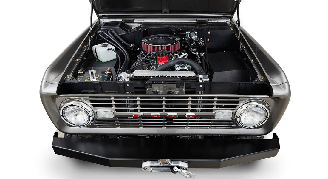 Classic Ford Bronco engine bay