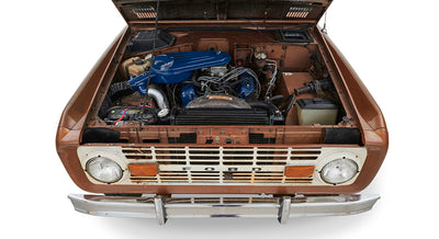 Classic Ford Bronco engine bay