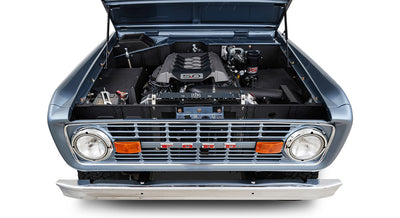 Classic Ford Bronco engine bay