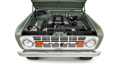 Classic Ford Bronco engine bay