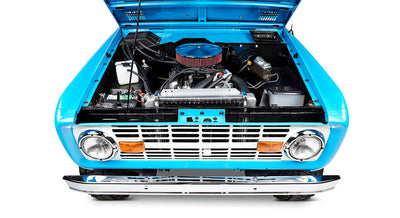 Classic Ford Bronco engine bay