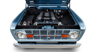 Classic Ford Bronco engine bay