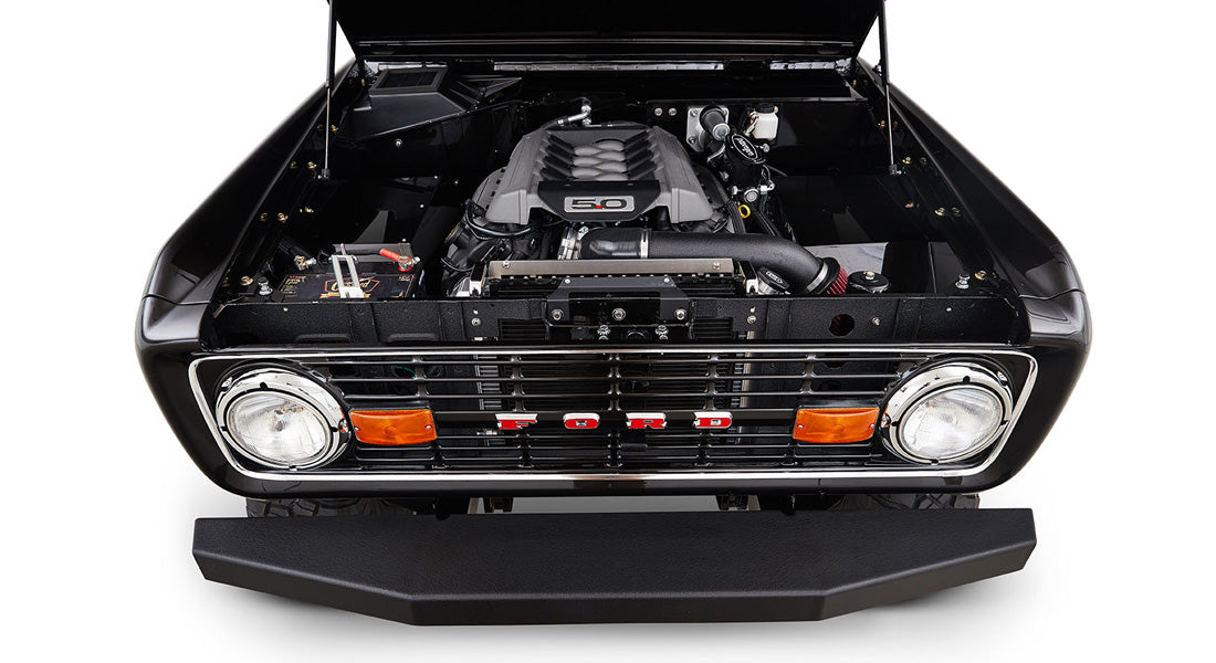 Classic Ford Bronco engine bay