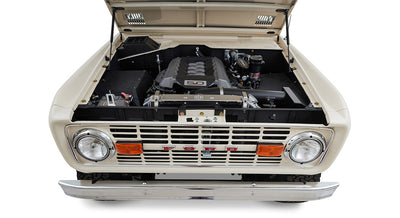 Classic Ford Bronco engine bay