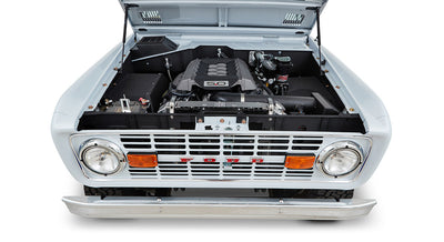 Classic Ford Bronco engine bay