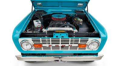 Classic Ford Bronco engine bay