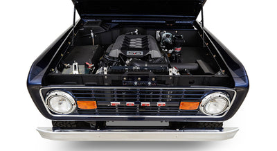 Classic Ford Bronco engine bay