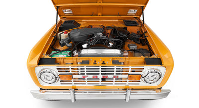 Classic Ford Bronco engine bay