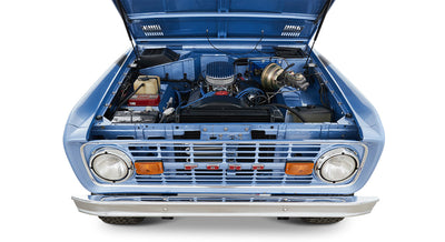 Classic Ford Bronco engine bay