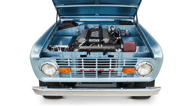 Classic Ford Bronco engine bay