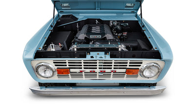 Classic Ford Bronco engine bay