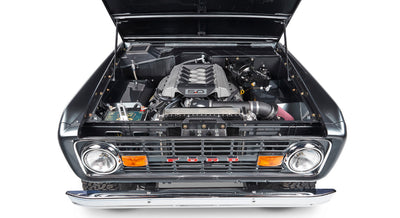 Classic Ford Bronco engine bay