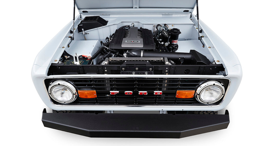 Classic Ford Bronco engine bay