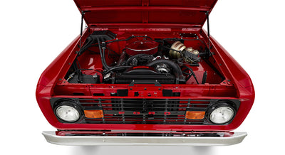 Classic Ford Bronco engine bay