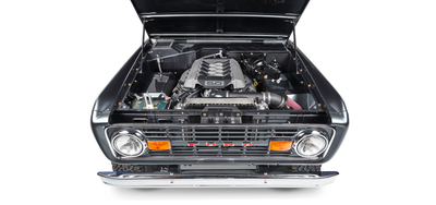 Classic Ford Bronco engine bay