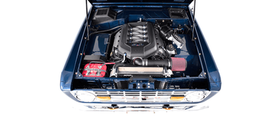 Classic Ford Bronco engine bay
