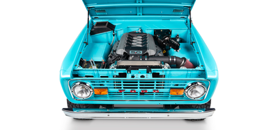 Classic Ford Bronco engine bay