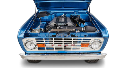Classic Ford Bronco engine bay