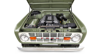 Classic Ford Bronco engine bay