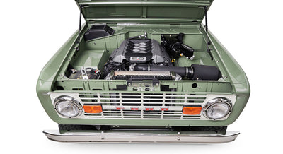 Classic Ford Bronco engine bay