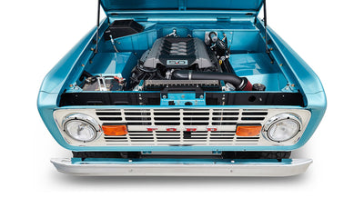 Classic Ford Bronco engine bay