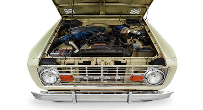 Classic Ford Bronco engine bay