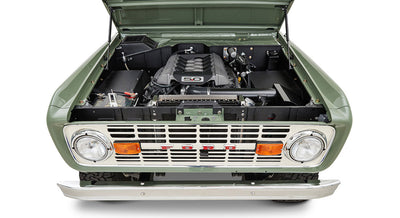 Classic Ford Bronco engine bay