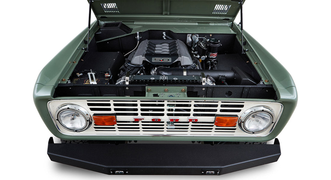 Classic Ford Bronco engine bay