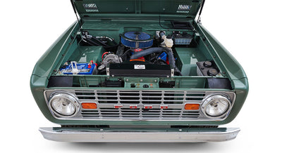 Classic Ford Bronco engine bay