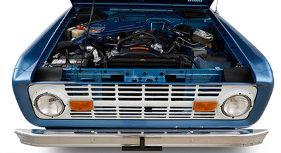 Ford Bronco Restored 1976 Brittany Blue 302 v8 with White Hard Top