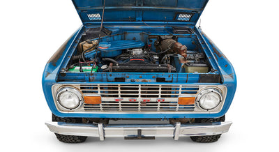 Classic Ford Bronco engine bay