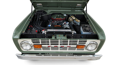 Classic Ford Bronco engine bay