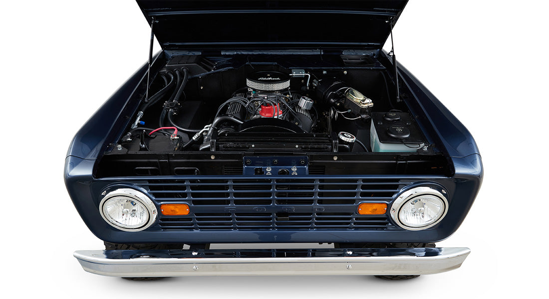 Classic Ford Bronco engine bay