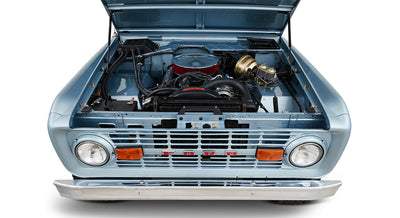 Classic Ford Bronco engine bay