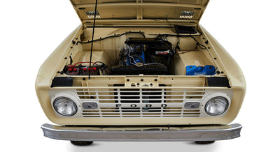 Classic Ford Bronco engine bay
