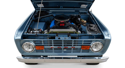 Classic Ford Bronco engine bay