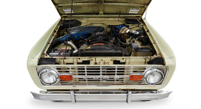 Classic Ford Bronco engine bay